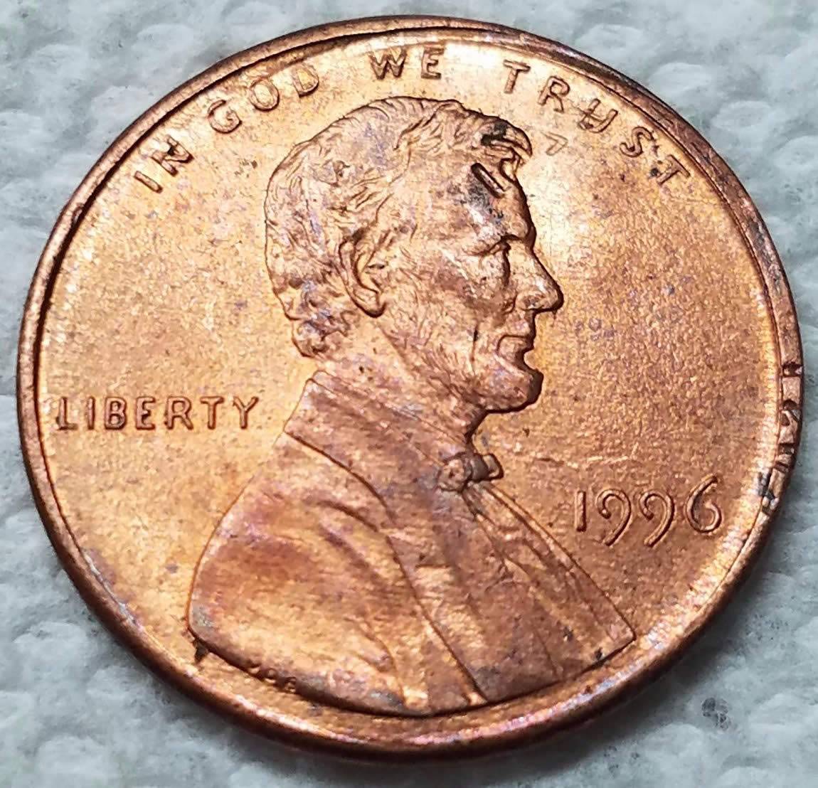 1996-P-Lincoln-Dropped-Letters-And-Numbers-On-Obverse-And-Reverse?
